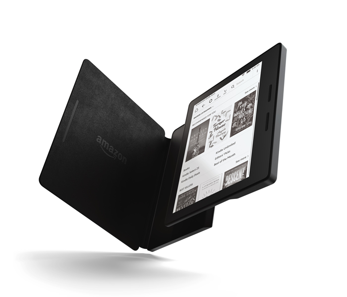 Kindle Oasis with Leather Charging Cover